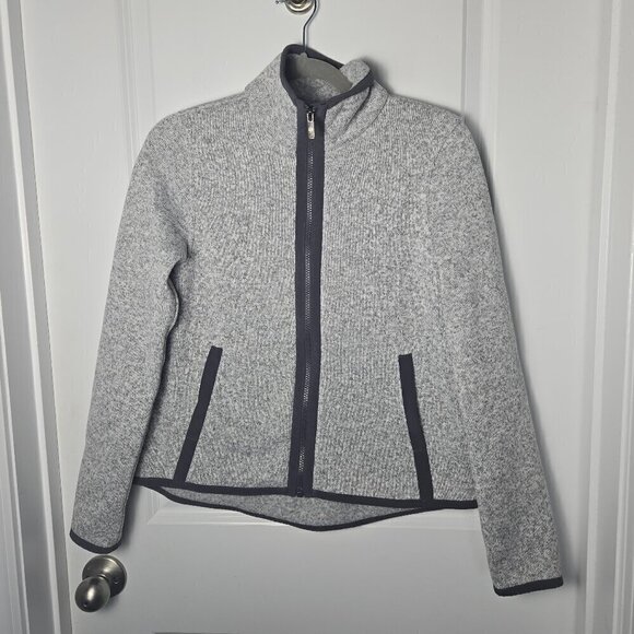 Lululemon Its Fleecing Cold Zip Up - 2 Heathered White / Dark Carbon - Picture 3 of 8